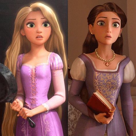 Queen Ariana Tangled, Rapunzel And Her Mom, Rapunzel Mom, Queen Rapunzel, Queen Arianna, Look Disney, Disney Princess Funny, Princesas Disney Anime, Disney Cuties