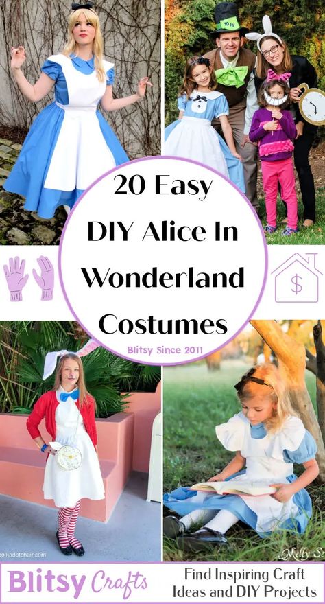 Alice In Alice In Wonderland, Diy Wonderland Costume, Halloween Costumes Alice In Wonderland Diy, Disney Mad Hatter Costume, Cards Alice In Wonderland Costume, Costumes From Alice In Wonderland, Alice In Wonderland Homemade Costumes, Alice In Wonderland Male Costume, Easy Alice And Wonderland Costumes