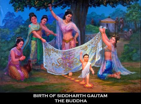 The Life Story of the Buddha (Free Download) Buddha Jayanti, Buddha Birthday, Birth Pictures, Art Buddha, Buddha Life, Siddhārtha Gautama, Buddha Art Painting, Roaring Lion, Gautama Buddha