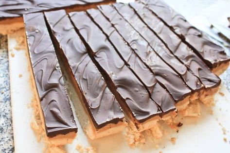 PB Twix Bars Peanut Butter Twix Bars, Pb Bars, Peanut Butter Twix, Twix Bars, Baking Treats, Twix Bar, Candy Cookies, No Bake Treats, Dessert Bars