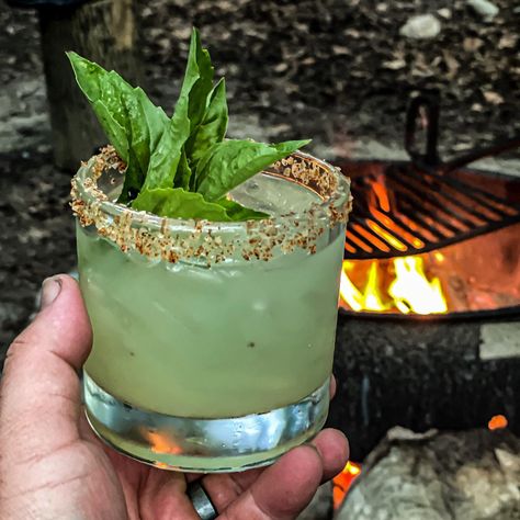 Camping Cocktails: 12 Recipes to Try - Cool of the Wild Lake Cocktails, Camping Cocktails, Rosemary Syrup, Hot Toddies Recipe, Cherry Bakewell, Sour Foods, Cherry Brandy, Stone Sour, Summer Drink Recipes