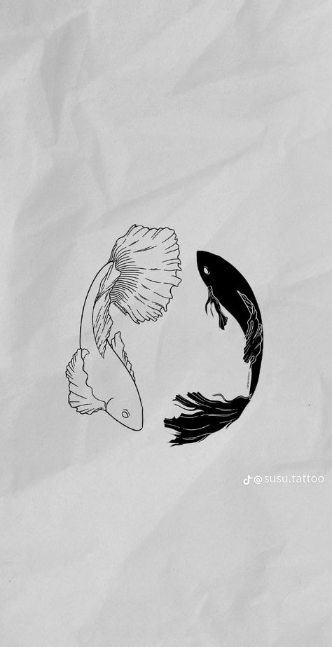 Gojo tattoo Jjk Simple Tattoo, Jjk Koi Fish Tattoo, Jujutsu Kaisen Beta Fish Tattoo, Subtle Jjk Tattoo, Jjk Tattoo Ideas Gojo, Satosugu Tattoo Ideas, Jujutsu Kaisen Fish, Jjk Fish Tattoo, Satosugu Fish Wallpaper