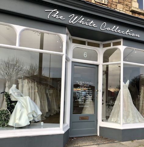 U.K. Bridal Boutique Celebrates Wedding Dresses And Wheelchairs : NPR Wedding Dresses Store Interior Design, Bridesmaid Bouquet Simple, Boutique Exterior, Bridal Shop Interior, Bridal Shop Decor, Wedding Dress Display, Bridal Shop Ideas, Bridal Boutique Interior, Simple Bouquet