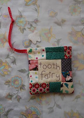 patchwork tooth fairy bag Tooth Fairy Pillow Diy, Tooth Fairy Pillow Pattern, Tooth Fairy Pouch, Fairy Pouch, Wouldn't It Be Nice, Tooth Fairy Bag, Fairy Ideas, Saffron Threads, Pouch Diy