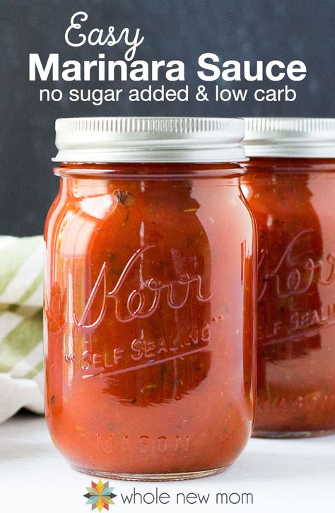 Easy Marinara Sauce, Homemade Marinara Sauce, Desayuno Keto, Keto Sauces, Low Carb Sauces, Low Carb Diets, Homemade Marinara, Trim Healthy Mama, Diet Help