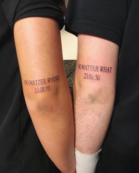 Bro Tattoos, Matching Tattoos For Siblings, Twin Tattoos, Brother Sister Tattoo, Small Matching Tattoos, Brother Tattoos, Matching Best Friend Tattoos, Matching Sister Tattoos, Sibling Tattoos