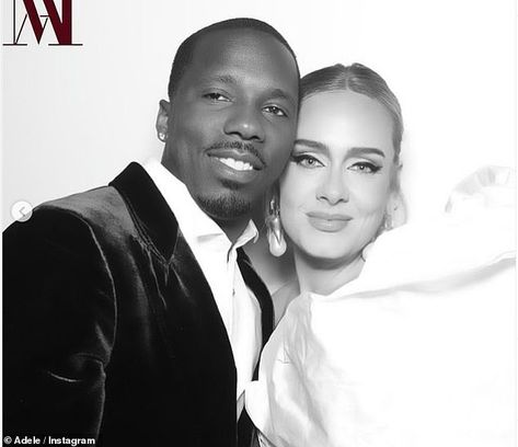 Couple: Adele has gone Instagram official with her new boyfriend Rich Paul as she shared a photobooth snap of the pair on Sunday Adele Boyfriend, Sports Agent, Rich Paul, Alan Carr, Secretly Married, Singing Happy Birthday, Brit Awards, New Boyfriend, Sylvester Stallone