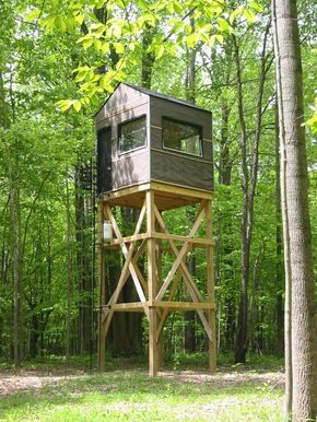 custom built hunting cabins | new STEALTH S-3 is part of our XTREME EDITION SERIES; we custom build ... Deer Blind Plans, Hunting Cabins, Deer Hunting Stands, Hunting Shack, Shooting House, Deer Stand Plans, Deer Blinds, Tree Stand Hunting, Blind Ideas