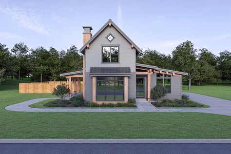 Craftsman House Plan 40916 with 3 Beds, 3 Baths, 2 Car Garage Elevation