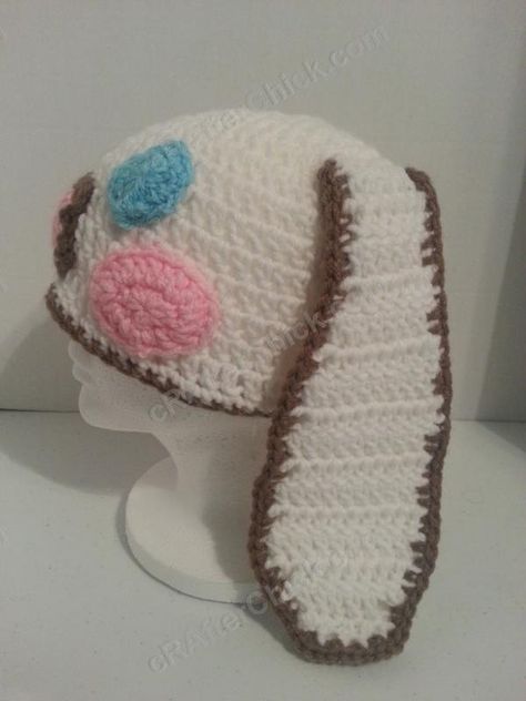 Sanrio Beanie Crochet, Cinnamoroll Crochet Beanie, Cinnamoroll Hat Crochet, Character Beanies Crochet, Beanie Hat Crochet Pattern, Beanie Hat Crochet, Boys Hats, Crochet Puppy, Color Twist