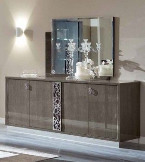 Camel Platinum Day Silver Birch Glamour Italian Large Buffet Sideboard Grey Glasses, Buffet Sideboard, Black Friday Furniture Sale, Buffets & Sideboards, Silver Birch, Furniture Assembly, Buying Furniture, Chair Pads, Cabinet Furniture