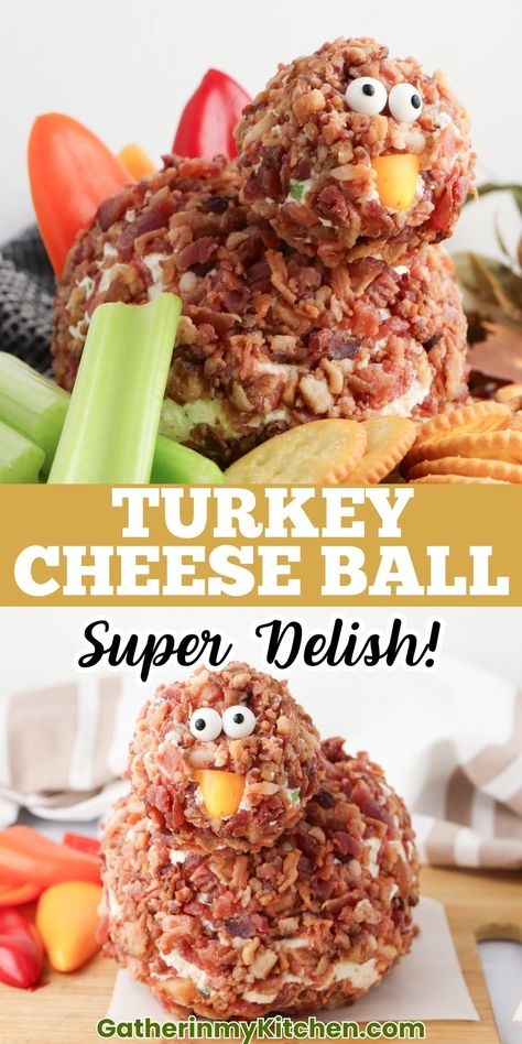 Discover five delicious variations of the Turkey Cheese Ball that are perfect for any gathering. From flavorful ingredients to creative decorations, these ideas will impress your guests and make your appetizer table shine! Cheeseball Recipes Thanksgiving, Thanksgiving Appetizer Table, Spooky Appetizers, Food Appetizers Party, Appetizers Fancy, Turkey Cheese Ball, Appetizers Football, Breakfast Casserole With Bread, Appetizer Table