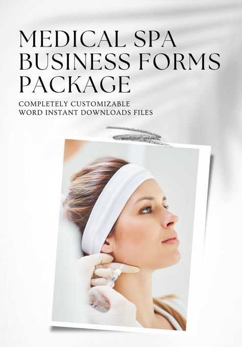 Medical SPA Business Starter Package, Medical Aesthetics Forms Bundle, Medical Spa Legal and Clinical Forms, injectable Consents Spa Aesthetics, Spa Aesthetic, Medical Aesthetics, Welcome Packet, Spa Business, Pricing Guide, Medical Aesthetic, Manifestation Board, Medical Spa