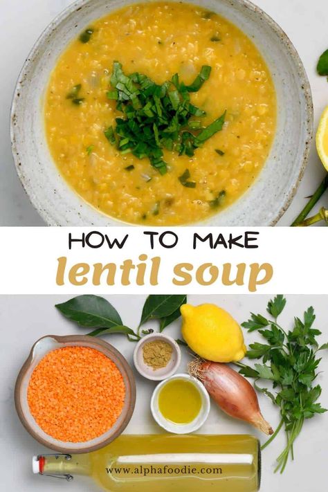 Middle Eastern Lentil Soup Recipe, Middle Eastern Vegan, Middle Eastern Lentil Soup, Vegetarian Vegetable Soup, Lebanese Lentil Soup, Lentil Recipes Healthy, Lentils Vegan, Vegan Lentil Soup, Lentil Soup Recipe