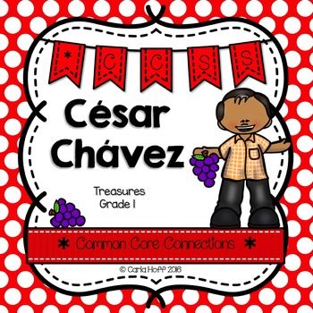 Cesar Chavez - First Grade Treasures - Common Core Connections for comprehension, phonics, high frequency words, grammar, and fluency.  Games, centers, printables!  Easy prep! School Diorama, Fluency Games, Diorama Project, First Grade Lessons, Cesar Chavez, Children's Activities, 6th Grade Math, Scavenger Hunts, High Frequency Words