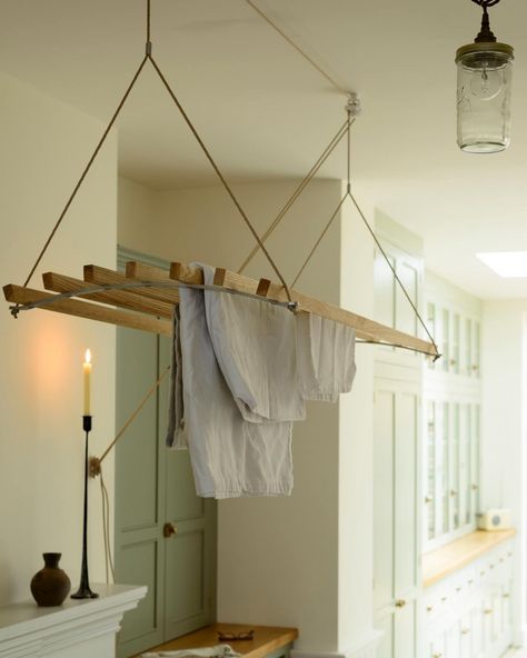 The Laundry Maid | deVOL Kitchens Kitchen Maid, Wooden Worktops, Devol Kitchens, Laundry Rack, Drying Racks, Laundry Mud Room, Laundry Room Design, Large Homes, Beautiful Kitchens