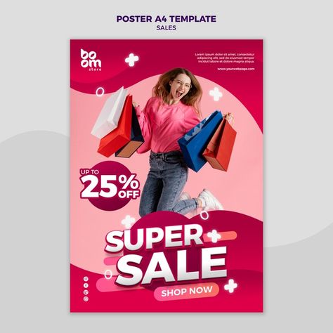 Free PSD | Modern sales poster template Sales Poster, Fashion Sale Poster, Summer Sale Poster, Arrival Poster, Sales Template, Poster Template Free, Fashion Banner, Photoshop Resources, Music Festival Poster