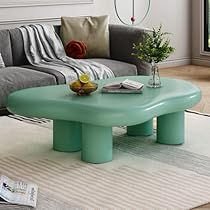 Cloud Coffee Table, Cloud Coffee, Green Coffee Tables, Modern Coffee Shop, Round Coffee Table Modern, Mid Century Modern Coffee Table, Chic Living Room, Cloud Shapes, Creative Furniture