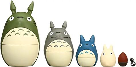 Amazon.co.uk : totoro figure White Totoro, Studio Ghibli Totoro, Ghibli Totoro, Matryoshka Doll, Russian Nesting Dolls, Russian Folk, Forest Friends, My Neighbor Totoro, Cowboy Bebop