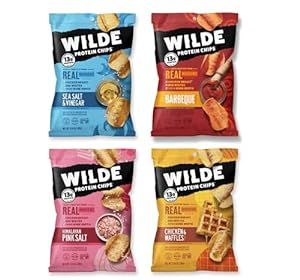 WILDE Protein Chips Variety Pack, Protein Snacks, Keto chips, Made with Real Ingredients, 1.34oz Bags (Pack of 12) High Protein Keto, Chicken Protein, Protein Chips, Chicken And Chips, Frozen Vegetables, Real Ingredients, Low Carb Snacks, Snack Box, High Protein Snacks