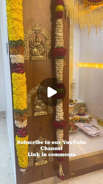 Temple Room Door Designs, Puja Room Decoration Ideas, Dev Ghar Design, Pooja Room Design Indian, Pooja Room Door Design Traditional, Traditional Pooja Room Design, Pooja Room Ideas Indian Traditional, Pooja Room Decoration Ideas, Puja Room Design