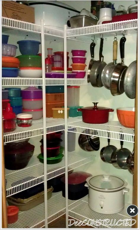 Organized Pantry, Desain Pantry, Wire Shelves, Kabinet Dapur, Creative Storage Solutions, Kitchen Pantry Storage, Kitchen Pantry Design, Diy Kitchen Storage, Kitchen Corner