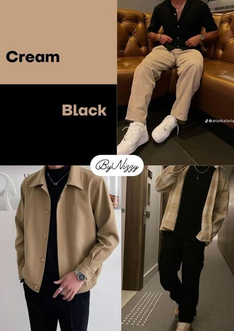 #mensfashion #mensstyle #menswear #mensoutfits #mensclothing #mensaccessories #mensootd #mensstreetstyle #menscasual #mensformal #mensfashiontips #menswardrobe #mensstyleguide #mensfashioninspo #mensfashionideas #mensfashiontrends Old Money Color Combos, Colour Combination For Men, Cream Jacket Outfit, Old Money Outfits For Men, Best Color Combination, Royal Outfit, Guys Fashion Casual, Smart Casual Menswear, Mens Smart Casual Outfits