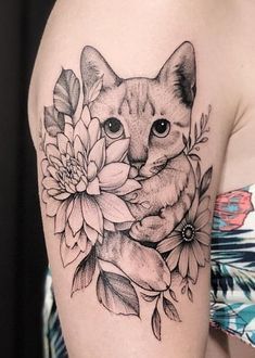 Black Cat Tattoos, Cat Tattoos, Cat Tattoo Designs, Tiny Tattoo, Dark Tattoo, Trendy Tattoos, Sleeve Tattoo, Blackwork Tattoo, Animal Tattoos