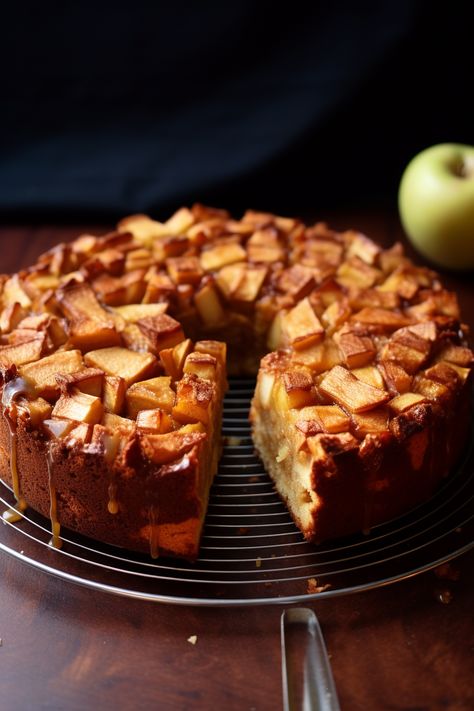 Jewish Apple Cake - That Oven Feelin Jewish Apple Cake, Warm Desserts, Sugar Apples, Light Touch, Moist Cakes, Spiced Apples, German Food, Apple Cake, Granny Smith