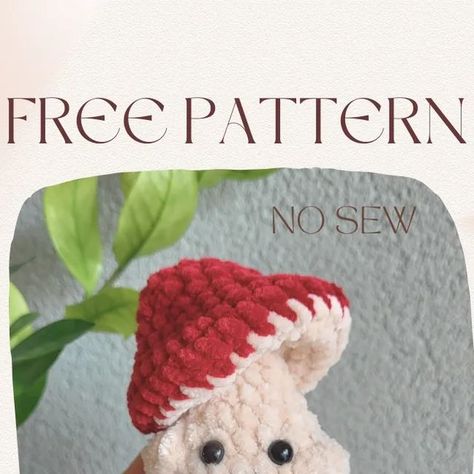 17K likes, 167 comments - crochet_crochey on June 8, 2023: "FREE no-sew pattern for Mushy Crushy is here and he's a pretty fun-gi! 🍄🤭 To celebrate 2K ..." Mushroom Crochet, Fast Crochet, Instagram Pattern, Crochet Mushroom, Quick Crochet Patterns, Crochet Baby Toys, Crochet Animals Free Patterns, Crochet Business, Crochet Design Pattern