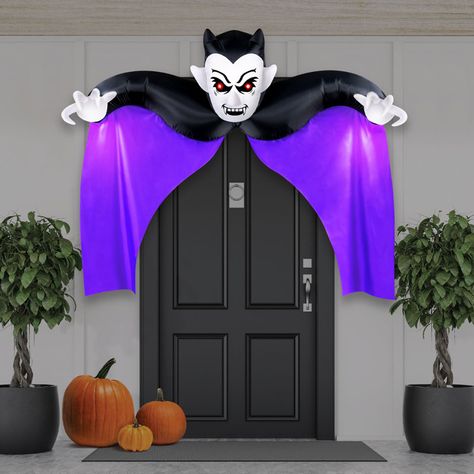 Purple Cape, Inflatable Pumpkin, Ghost Party, Holiday Decor Halloween, Halloween Porch Decorations, Inflatable Decorations, Halloween Inflatables, Halloween Bash, Halloween Porch