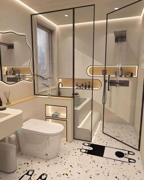 Bathroom Inspo Interior Design, Modern Bathroom Remodel, Best Bathroom Designs, Home Hall Design, Interior Design Your Home, Washroom Design, Bathroom Design Decor, Bathroom Inspiration Decor, Bathroom Design Luxury