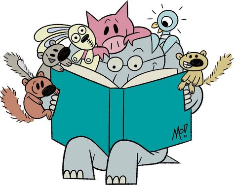 Mo Willems on the Lost Art of Being Silly | Edutopia Mo Willems Pigeon, Piggie And Elephant, Pigeon Drive The Bus, Knuffle Bunny, Creativity Drawing, Bunny Book, Library Posters, Library Book Displays, Mo Willems