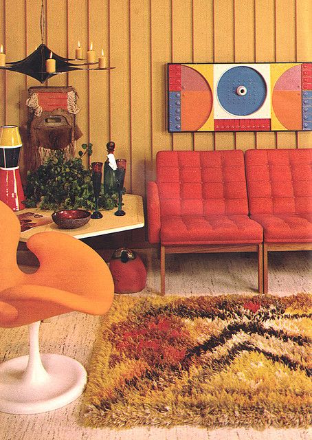 Found in Good Housekeeping magazine, July 1969. Mid-Century Modern Interior Design, Vintage Architecture, Vintage Decor, Vintage Furniture 60s Interior Design, 60s Interior, 70s Interior Design, 70s Interior, Retro Interior Design, 70s Home Decor, 70s Home, Vintage Interior Design, Interior Vintage