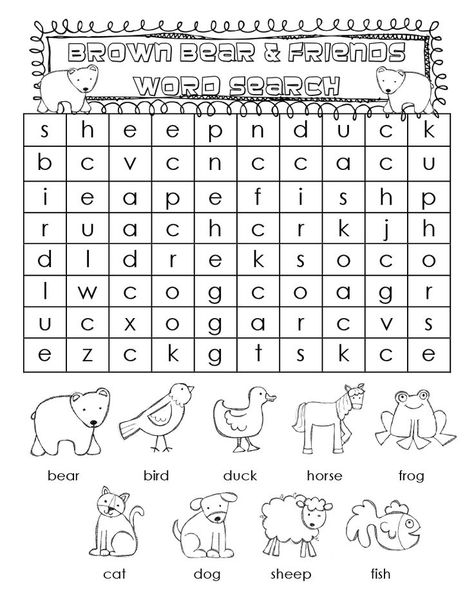 1st Grade Word Search - Best Coloring Pages For Kids Kindergarten Word Search, Animal Word Search, Evs Worksheet, Ingles Kids, Word Puzzles For Kids, Animals Activities, Kids Word Search, Cvc Worksheets, Learn To Spell