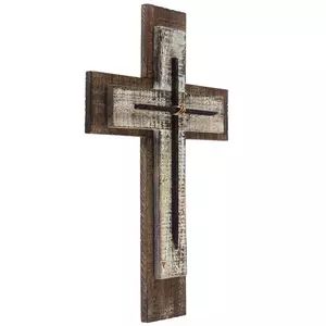 Layered Wood Wall Cross With Nails Cross Wall Art Diy, Hanging Crosses On Wall Ideas, Crosses On Wall, Wood Wall Cross, Cross Wall Art, Wall Decor Hobby Lobby, Cross Wall, Cross Wall Decor, Wall Cross