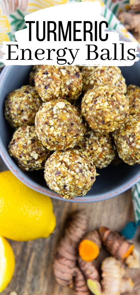 Turmeric Energy Balls, Gluten Free Energy Bites, Energy Bars Healthy, Vegan Energy Bars, Vegan Energy Balls, Energy Balls Healthy, Energy Bars Recipe, Energy Bites Recipes, Energy Ball Recipe