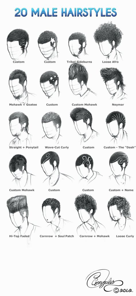 Did this a long while back when I was bored at school. Don't know what category to place it in so yh. It says "Male Hairstyles" when some could be worn by women as well + some are really fauxhawks ... Drawing Male Hair, Drawing Features, Character Designing, Male Hairstyles, Oc Reference, Pelo Anime, Curly Hair Drawing, Draw Hair, Hairstyle Names