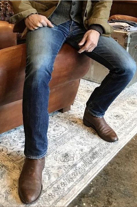 Men’s Jeans With Boots, Mens Fashion Cowboy Boots, Mens Fashion Western Casual, Roper Boots Mens Outfit, Cowboy Boots Outfit Mens Western Wear, Tecovas Boots Mens Outfit, Western Aesthetic Outfits Men, Men’s Cowboy Boots Outfit, Men’s Western Fashion