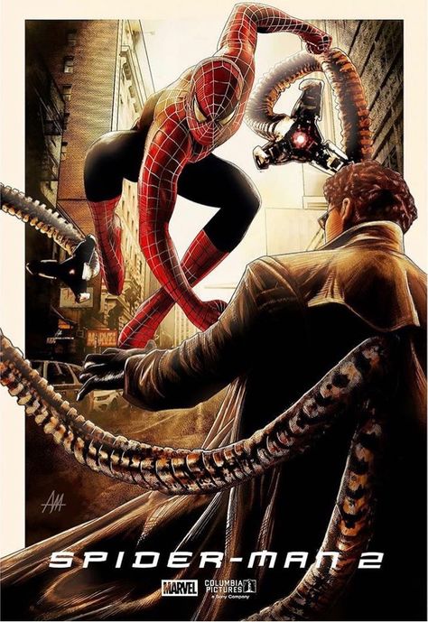 Spider man 2 The Amazing Spider Man 2 Poster, Spider Man 2 Poster, Spider Man 2004, Spiderman Fanart, Spiderman 2002, Spider Man Trilogy, Marvel Room, Marvel Knights, Marvel Posters