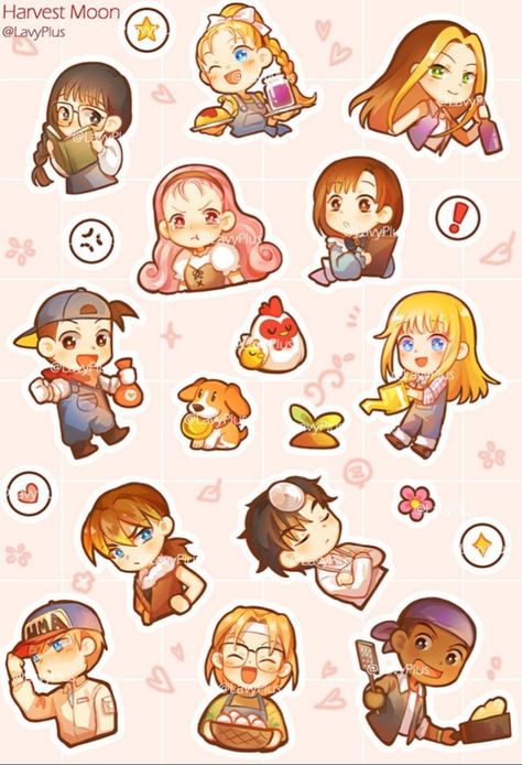 Harvest Moon Tattoo Game, Story Of Seasons Friends Of Mineral Town, Harvest Moon Btn, Friends Of Mineral Town, Harvest Moon Game, Story Of Seasons, Town Games, Animal Parade, Moon Icon