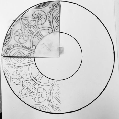 Radial Balance with Talavera Pottery Repousse and Drawing Project - Create Art with ME Radial Balance Art, Radial Balance, Aluminum Foil Crafts, Sharpie Colors, Mexican Paintings, Radial Design, Pottery Patterns, Balance Art, 8th Grade Art