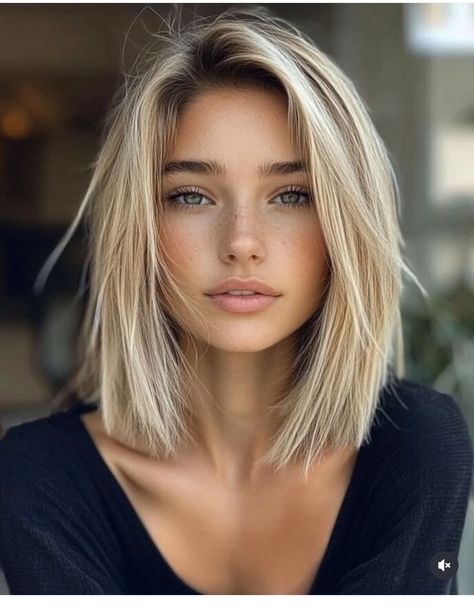 Blonde Longer Bob, Bob With Long Bangs Angled, Bob Haircut Blonde Balayage, Thick Blonde Bob, Angled Bob Hairstyles For Fine Hair, Different Bob Haircut, Blond Mikado, Caroline Stanbury Hair, Textured Bob Straight Hair