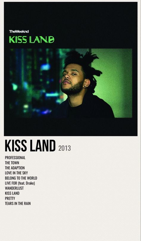 The Weeknd Kissland Album Cover, The Weeknd Poster Kiss Land, Alternative Minimalist Album Covers The Weeknd, Kissland Album Cover, The Weeknd Kissland Poster, The Weekend Kiss Land, Kiss Land Album Cover, Kiss Land Poster, Weeknd Prints