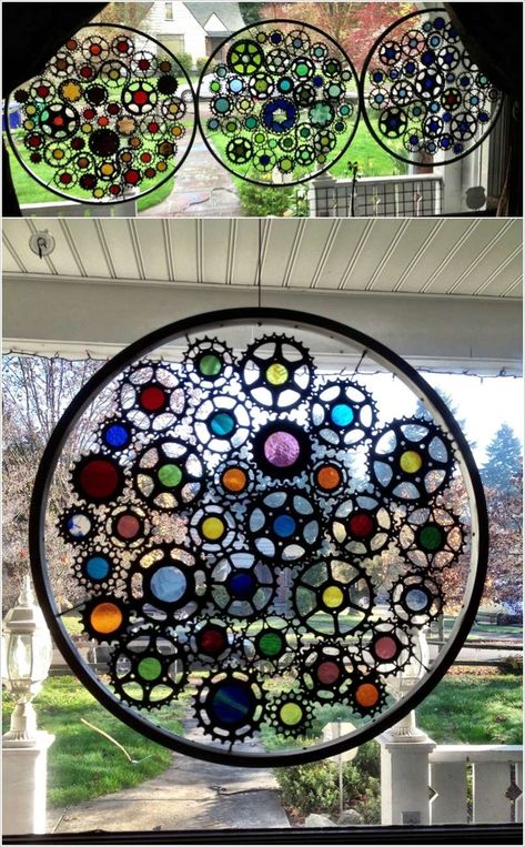 Bicycle Wheel Decor, Wheel Crafts, Bicycle Art Recycled, Bicycle Crafts, Recycled Bike Parts, Tire Craft, Bicycle Rims, Bike Wheels, Bicycle Decor