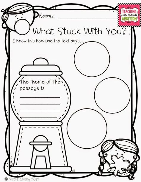 Teaching Theme Free graphic organizer! Theme Worksheet, Teaching Theme, Exit Slip, Story Reading, Reading Graphic Organizers, Central Message, Teaching Themes, Reading Website, Reading Themes