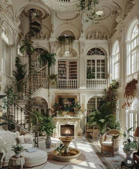 Aesthetic House Ideas Exterior, Old Italian Villa, French House Interior, Castle Aesthetic Interior, Modern English Country Decor, Outside Of House, Classical Home, Art Nouveau House, Dream Life House