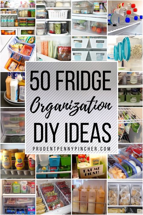 Save space and time looking for ingredients with these clever fridge organization ideas. From snack organization to freezer organization, there are plenty of cheap DIY organizing ideas to choose from. Diy Fridge Organization, Snack Organization, Fridge Organization Hacks, Fridge Organization Ideas, Chest Freezer Organization, Diy Pantry Organization, Diy Organizing, Snack Organizer, Diy Organizer