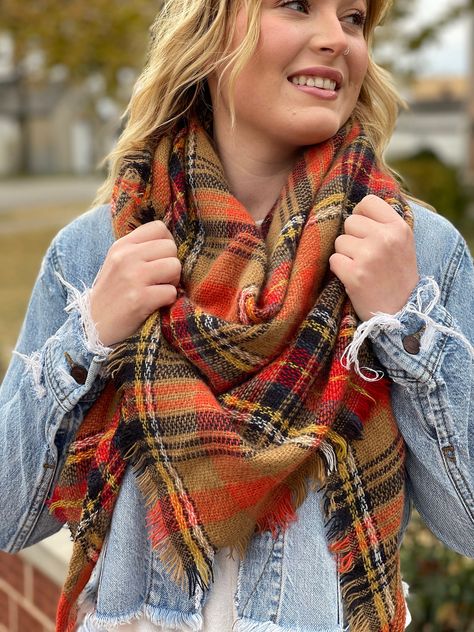 Tartan plaid scarf