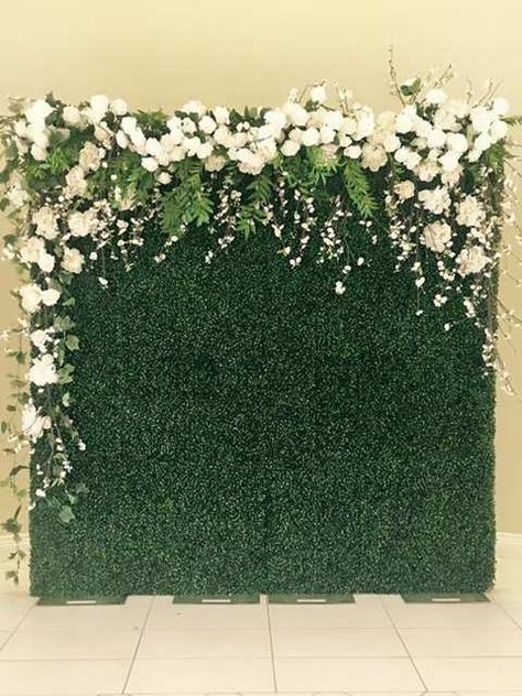 Online Shop SPR 60x40cm Artificial Boxwood Hedges Panels Garden Grass wall backdrop events decor Garden party decoration | Aliexpress Mobile Garden Party Decorations, Event Backdrop, Wedding Photo Booth, בר מצווה, Photo Booth Backdrop, Wall Backdrops, Stage Decorations, Wedding Stage, Flower Backdrop